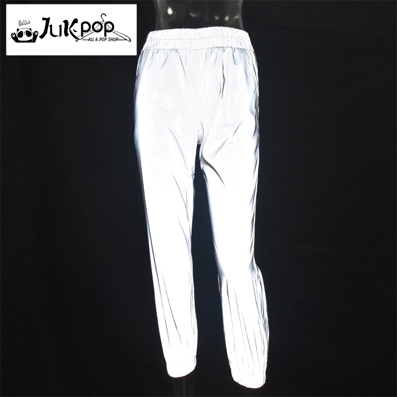 FREE SHIPPING flash reflective jogger pants JKP1394 - Allkpop Shop