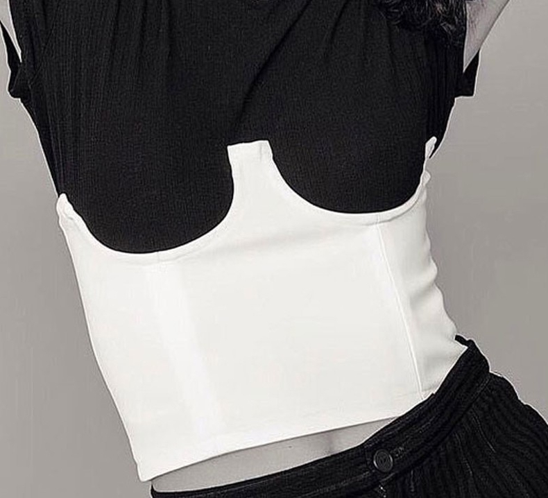 TWOTWINSTYLE Corset For Women Sexy Tunic Bras In Large Sizes Waist Corset Tops Female 2019 Spring Autumn Fashion Clothes