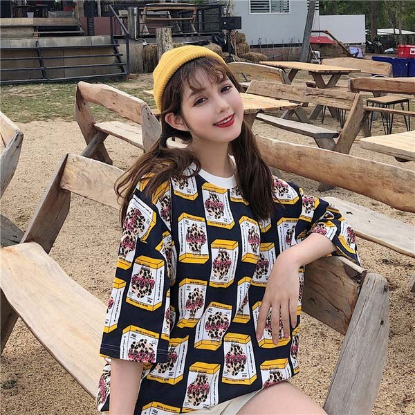 Harajuku Casual letter print t-shirts Female summer Women Short Sleeve T Shirt Oversize tshirt Loose hip hop streetwear tee Tops Harajuku Casual letter print t-shirts Female summer Women Short Sleeve T Shirt Oversize tshirt Loose hip hop streetwear tee Tops