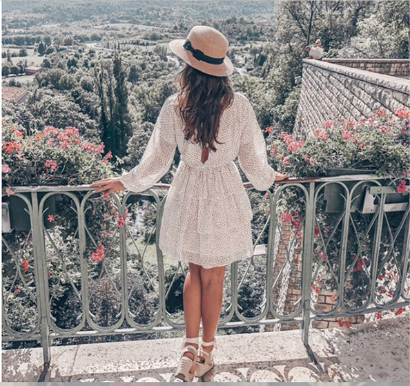 DICLOUD polka dot dress women white backless mini party dresses long sleeve autumn summer sundress 2019 female vestidos DICLOUD polka dot dress women white backless mini party dresses long sleeve autumn summer sundress 2019 female vestidos