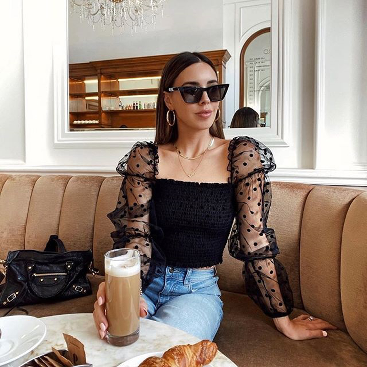 FREE SHIPPING Sexy Backless Wrinkled Shirt JKP4459
