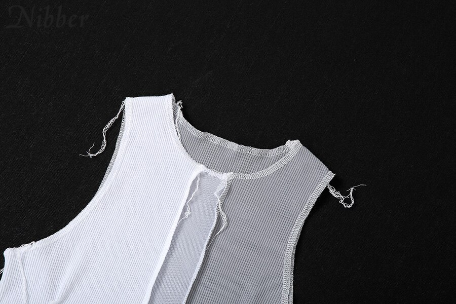 FREE SHIPPING Patchwork Tank Tops Street Fashion JKP4462