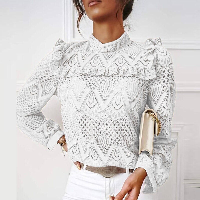 FREE SHIPPING Cheap Elegant Lace Blouses JKP4463