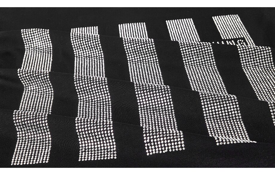 FREE SHIPPING Striped Glitter T-shirt JKP4458 FREE SHIPPING Striped Glitter T-shirt JKP4458