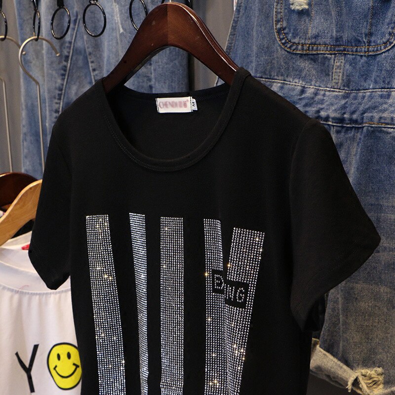 FREE SHIPPING Striped Glitter T-shirt JKP4458 FREE SHIPPING Striped Glitter T-shirt JKP4458