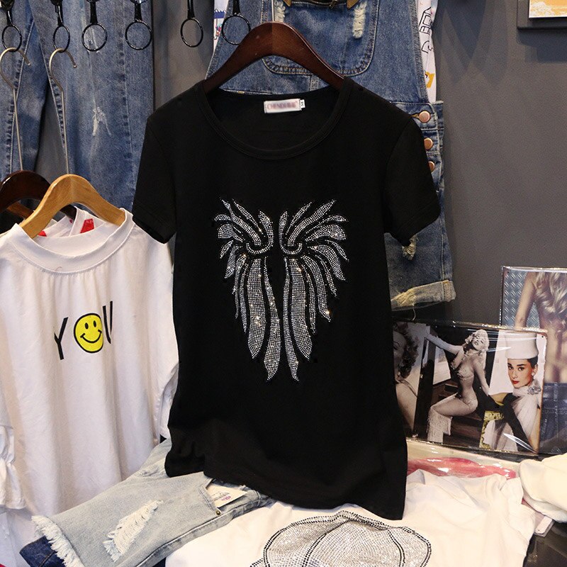FREE SHIPPING Striped Glitter T-shirt JKP4458 FREE SHIPPING Striped Glitter T-shirt JKP4458