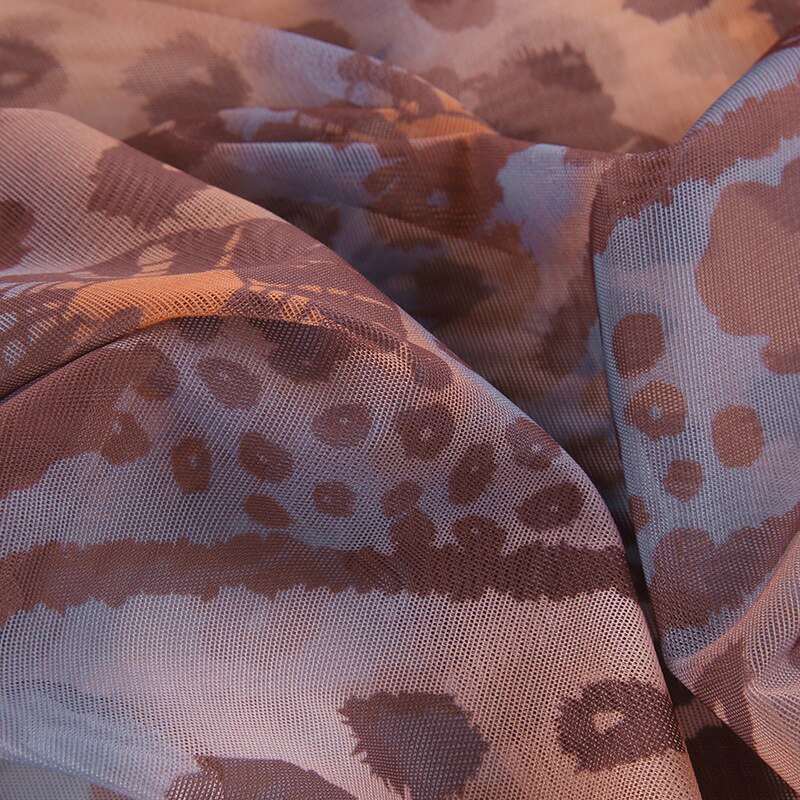 JUKPOP Aesthetics Retro Pattren Mesh T-shirts 90s JKP4470 JUKPOP Aesthetics Retro Pattren Mesh T-shirts 90s JKP4470