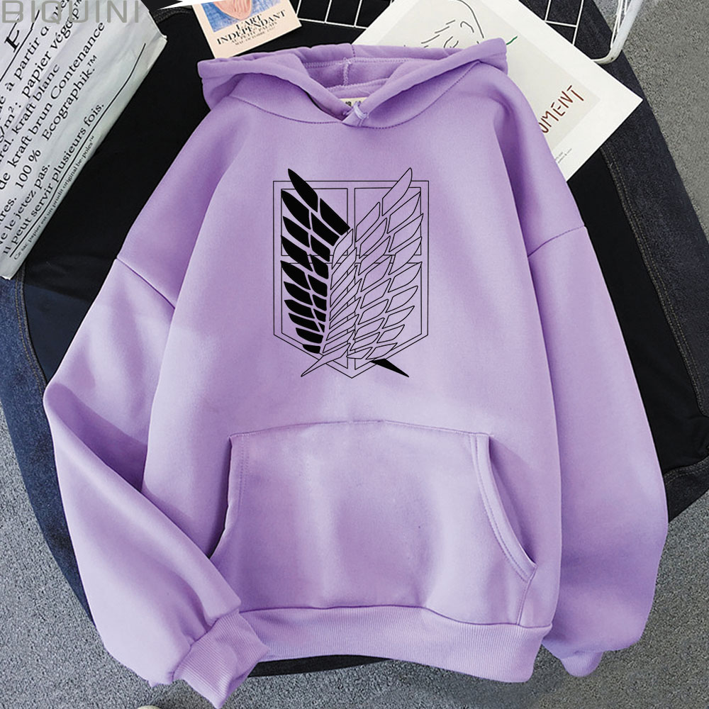 Attack on Titan Hoodies Unisex Male Female Print Shingeki No Kyojin Anime Clothes Loose Casual Streetwears Link Aesthetic Korean