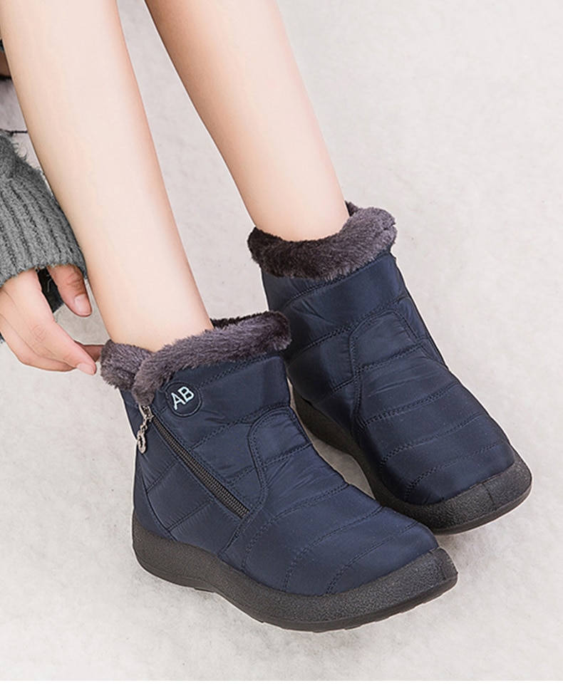 Women Boots 2020 Fashion Waterproof Snow Boots For Winter Shoes Women Casual Lightweight Ankle Botas Mujer Warm Winter Boots