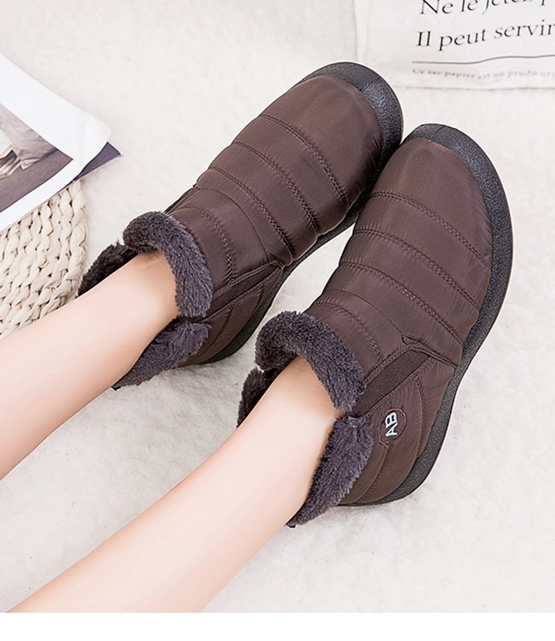 Women Boots 2020 Fashion Waterproof Snow Boots For Winter Shoes Women Casual Lightweight Ankle Botas Mujer Warm Winter Boots