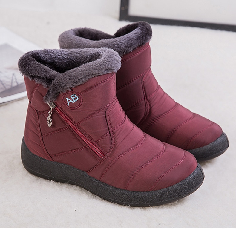 Women Boots 2020 Fashion Waterproof Snow Boots For Winter Shoes Women Casual Lightweight Ankle Botas Mujer Warm Winter Boots