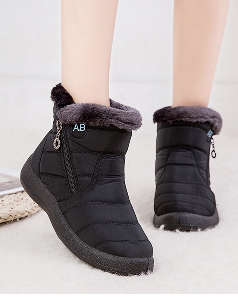 Women Boots 2020 Fashion Waterproof Snow Boots For Winter Shoes Women Casual Lightweight Ankle Botas Mujer Warm Winter Boots