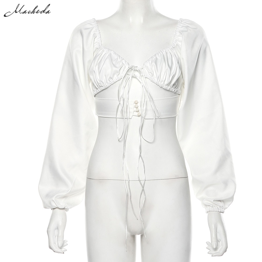 French Romance White Crop Tops JKP4498 French Romance White Crop Tops JKP4498