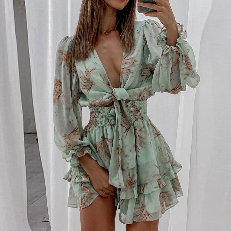 2021 Best Seller Aesthetic Ruffles Dress Chiffon Print JKP4504 2021 Best Seller Aesthetic Ruffles Dress Chiffon Print JKP4504