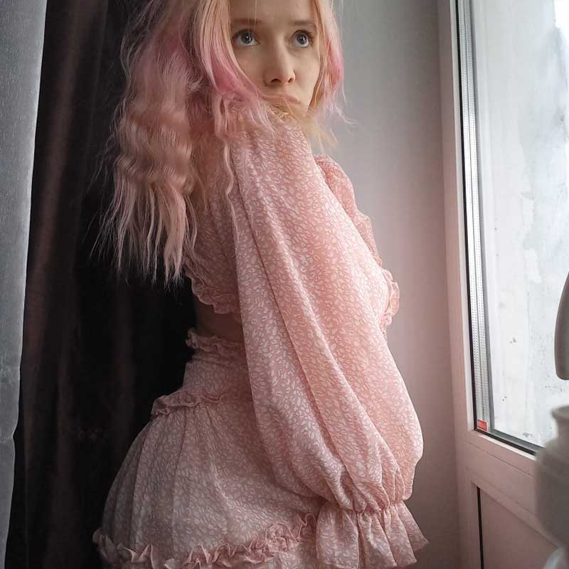 FREE SHIPPING 2021 Ruffle Dress Floral Print JKP4505