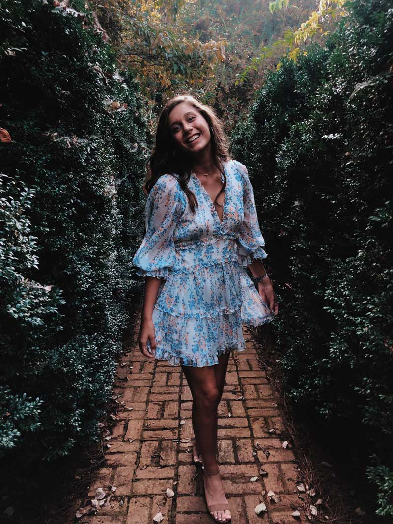 FREE SHIPPING 2021 Ruffle Dress Floral Print JKP4505