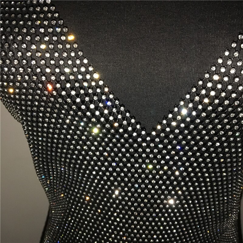 Night Club Party Rhinestone Mini Dress JKP4507