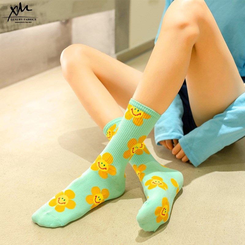 Cute Women Socks Korean Style Flower Cartoon JKP4508