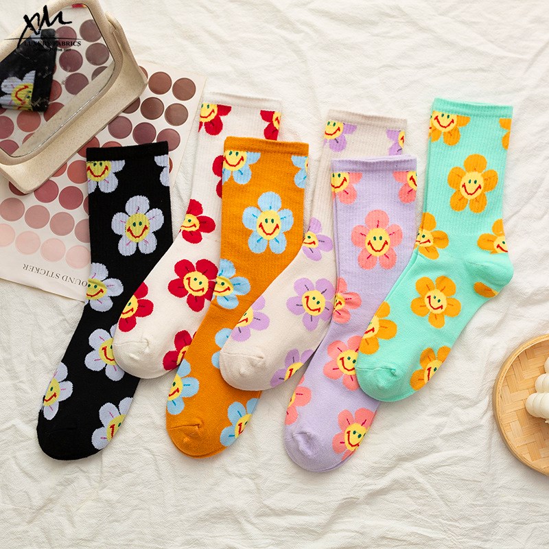 Cute Women Socks Korean Style Flower Cartoon JKP4508