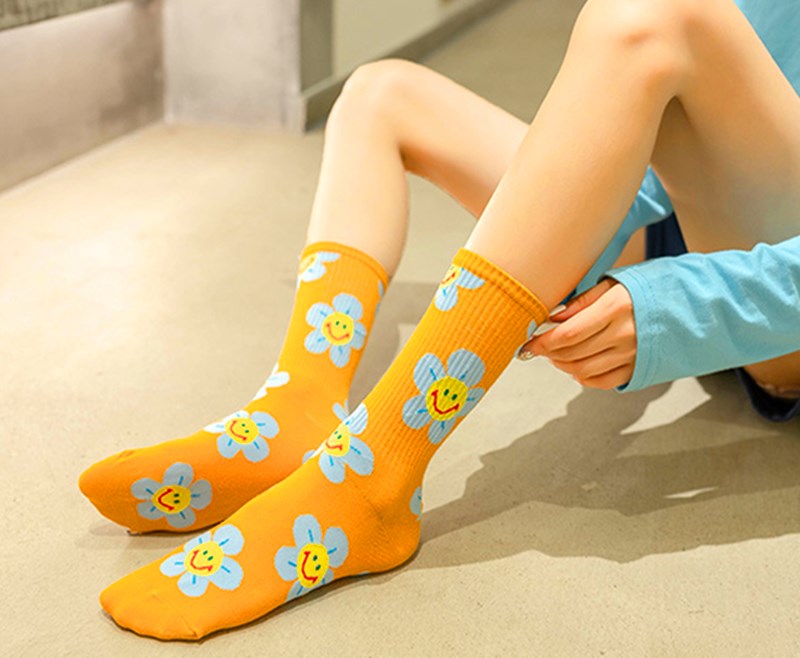 Cute Women Socks Korean Style Flower Cartoon JKP4508