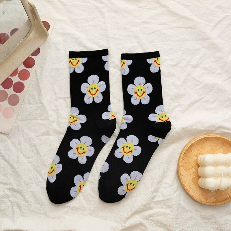 Cute Women Socks Korean Style Flower Cartoon JKP4508