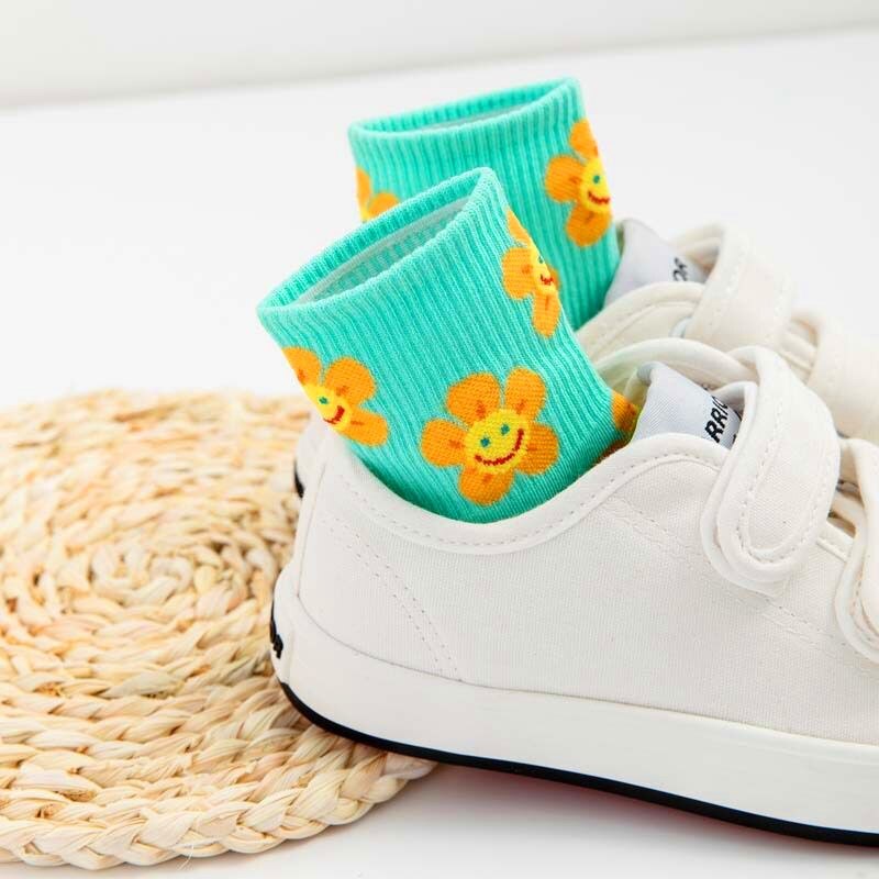 Cute Women Socks Korean Style Flower Cartoon JKP4508