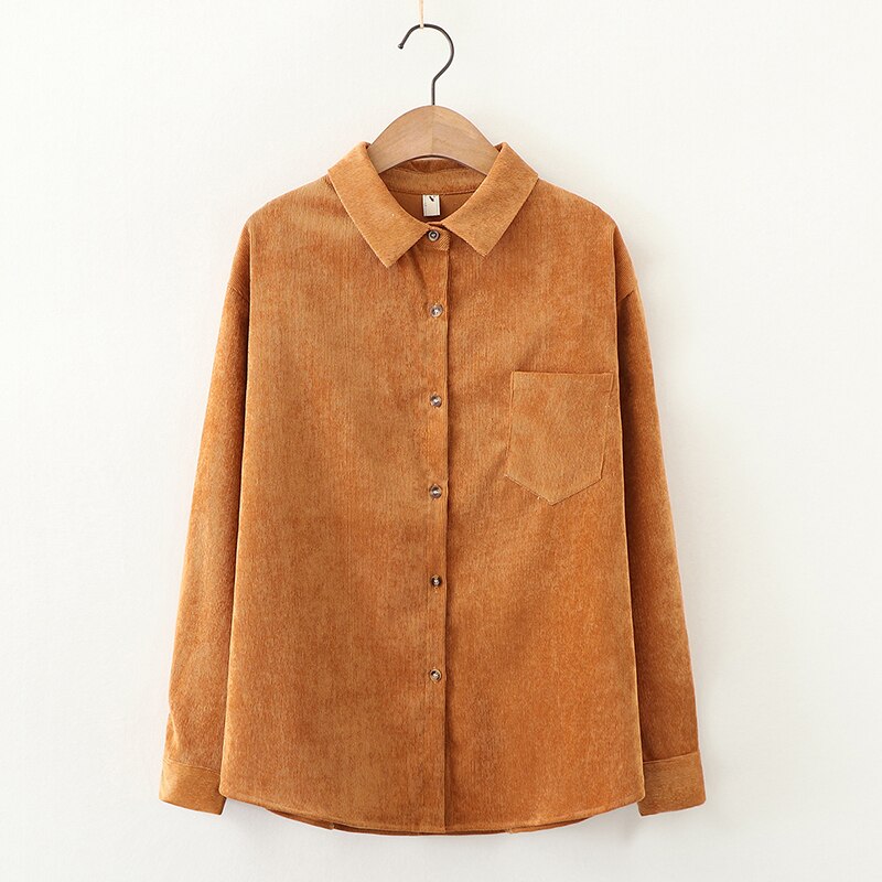 FREE SHIPPING 2021 Casual Corduroy Shirt JKP4513
