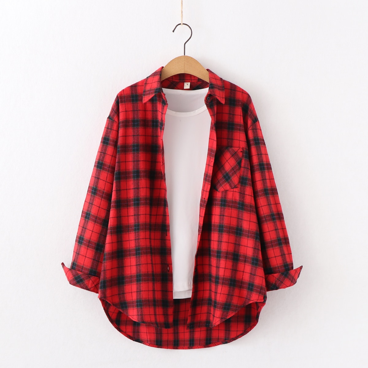 2021 New 90s Plaid Shirt Casual Outfit JKP4515