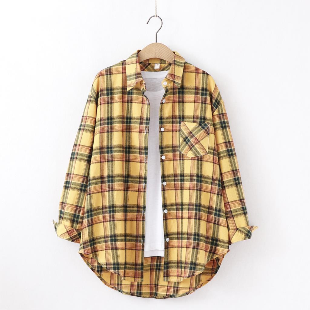2021 New 90s Plaid Shirt Casual Outfit JKP4515