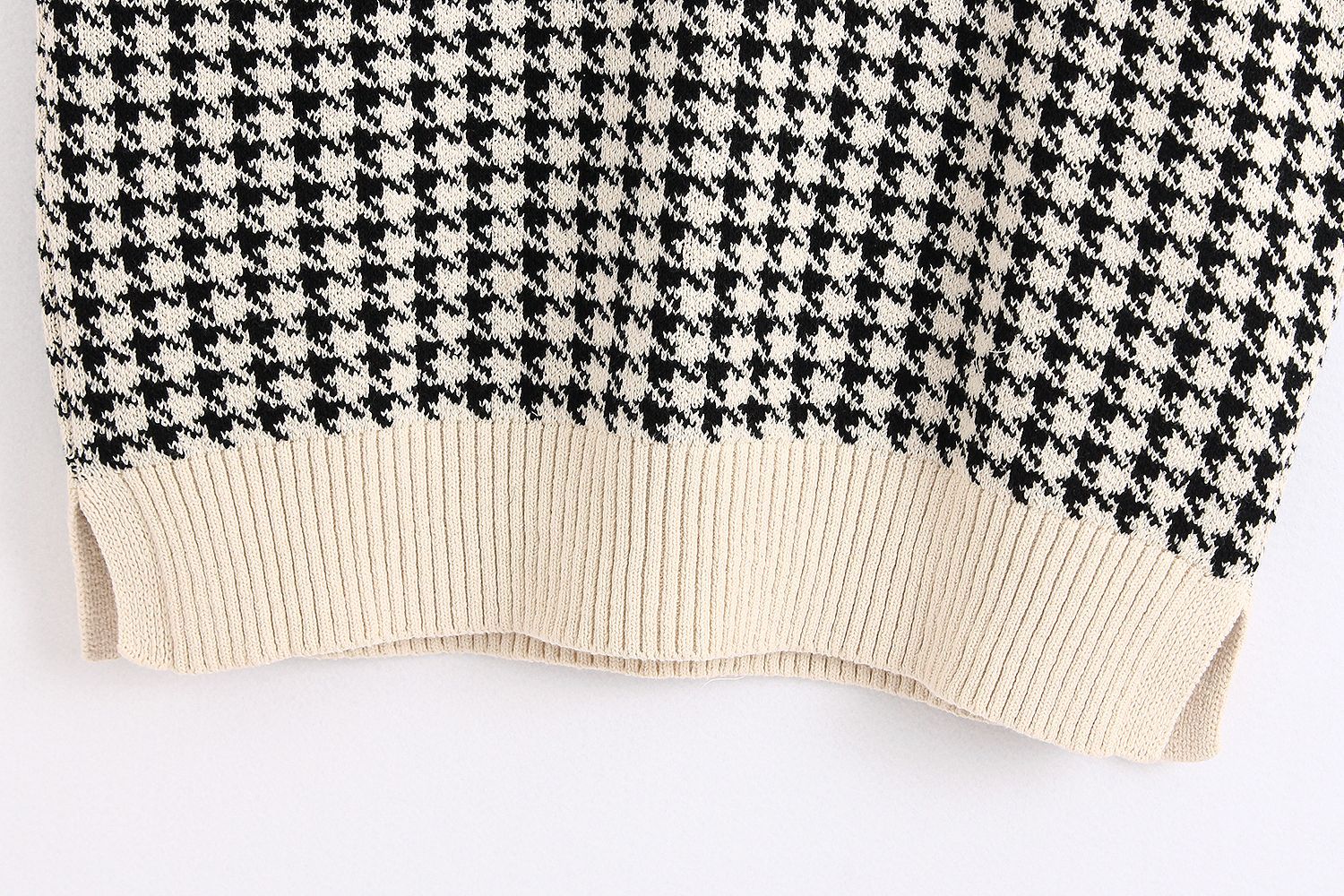 Vintage Sleeveless Plaid Knitted Sweater JKP4517