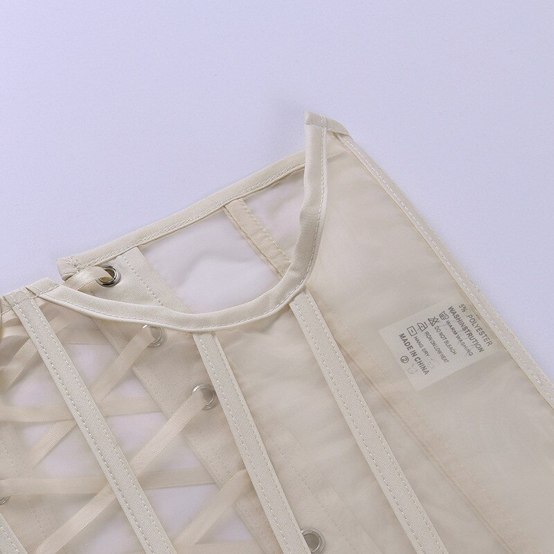 FREE SHIPPING Mesh Tube Cropped Top JKP4530
