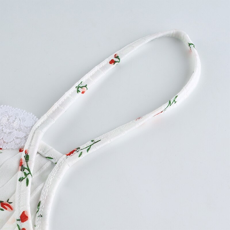 HEYounGIRL Floral Printed Kintted Spaghetti Strap Top Women White Cute Casual Sleeveless Camis Tops Tees Patchwork Lace Crop Top HEYounGIRL Floral Printed Kintted Spaghetti Strap Top Women White Cute Casual Sleeveless Camis Tops Tees Patchwork Lace Crop Top