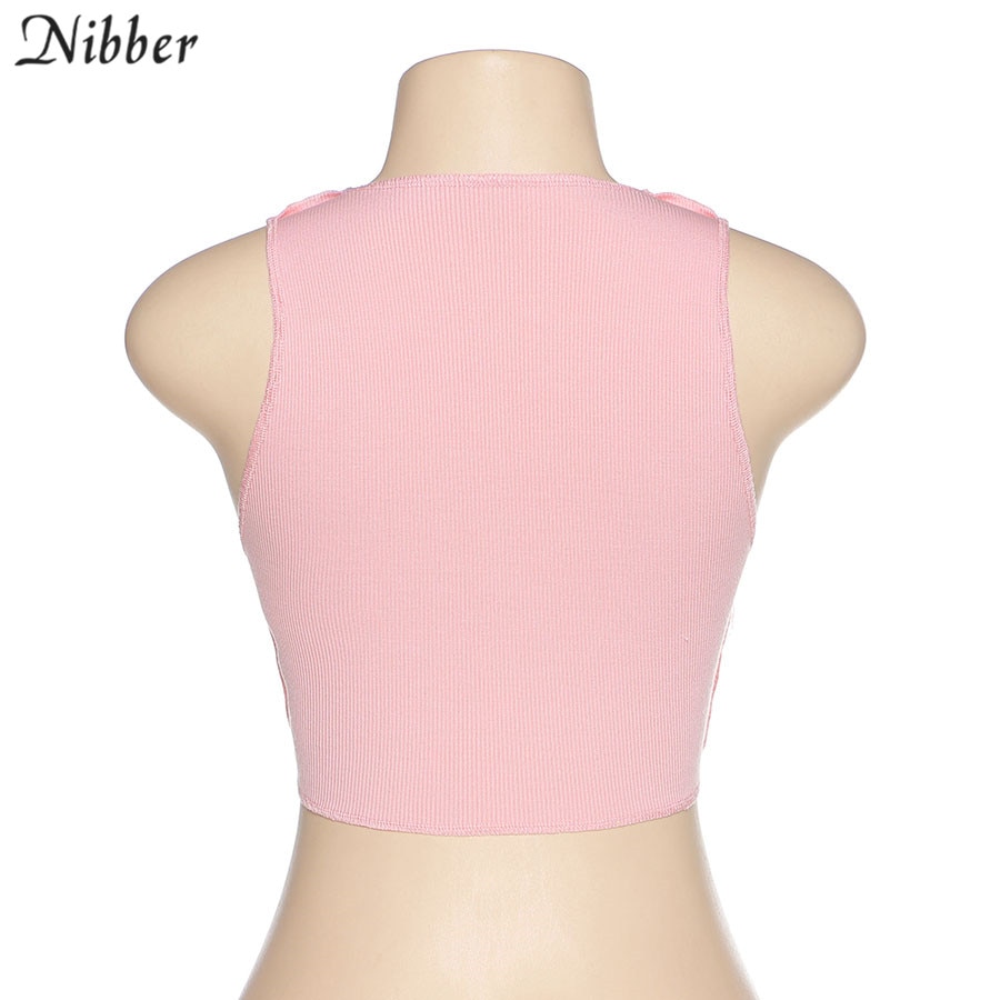 Street Wear Punk Style Ribbed Knitting Colorful Tank Top JKP4550 Street Wear Punk Style Ribbed Knitting Colorful Tank Top JKP4550