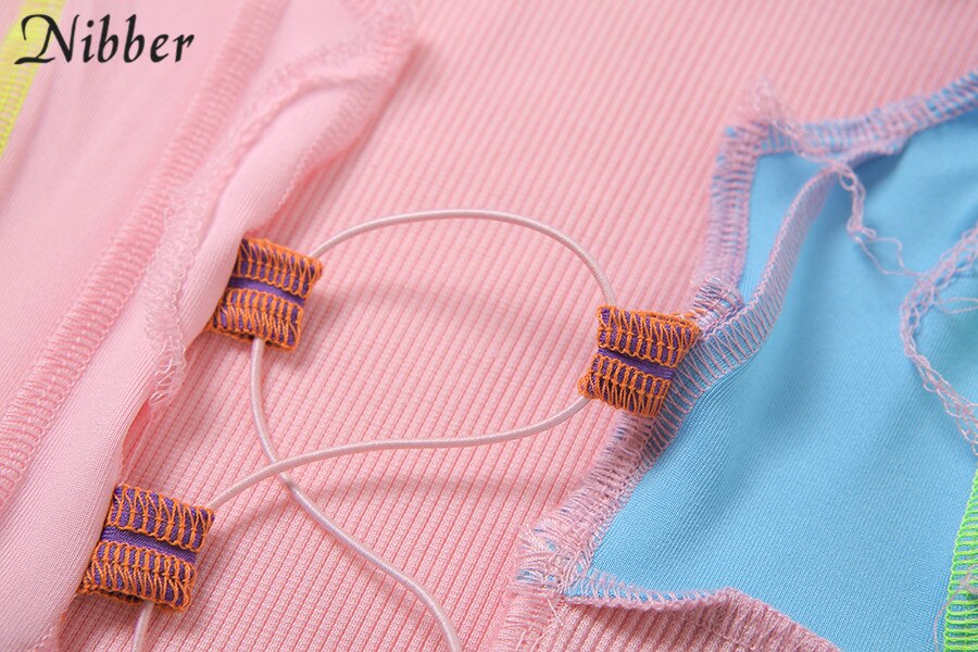 Street Wear Punk Style Ribbed Knitting Colorful Tank Top JKP4550 Street Wear Punk Style Ribbed Knitting Colorful Tank Top JKP4550