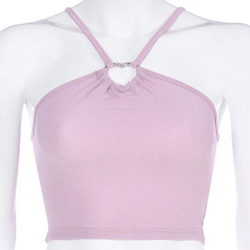 Sweetown Black Solid Cut Out Crop Top Female Slim Sexy Rave Party Clubwear Cross Choker Summer Tops For Women Camisole Pink Tees Sweetown Black Solid Cut Out Crop Top Female Slim Sexy Rave Party Clubwear Cross Choker Summer Tops For Women Camisole Pink Tees