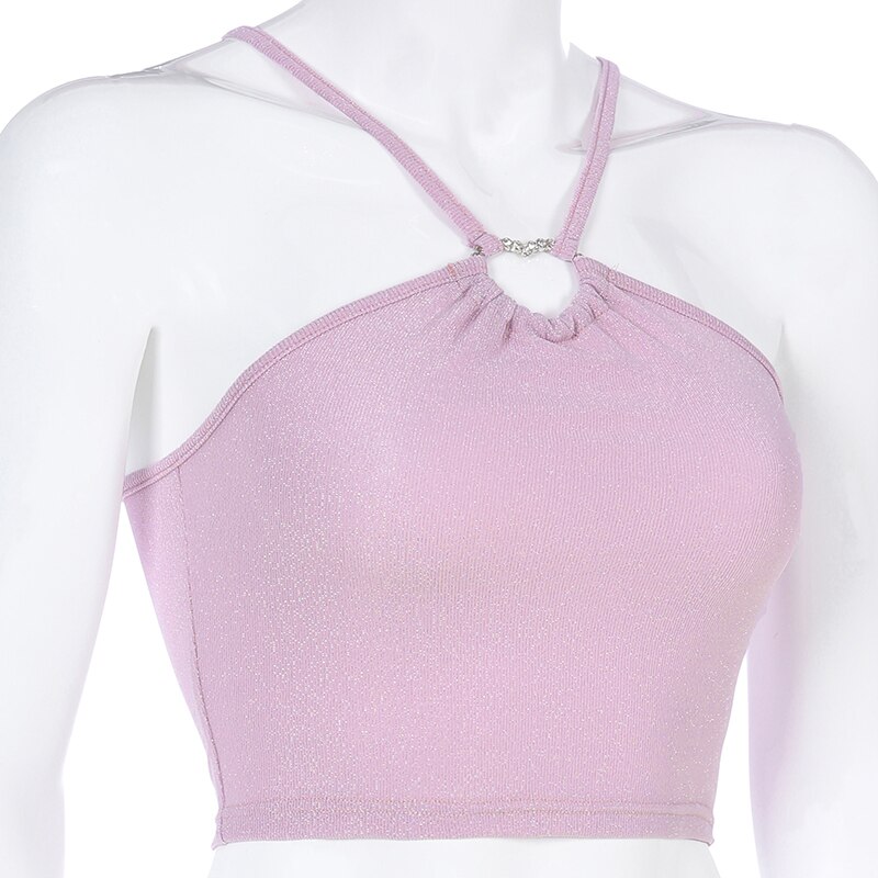 Sweetown Black Solid Cut Out Crop Top Female Slim Sexy Rave Party Clubwear Cross Choker Summer Tops For Women Camisole Pink Tees Sweetown Black Solid Cut Out Crop Top Female Slim Sexy Rave Party Clubwear Cross Choker Summer Tops For Women Camisole Pink Tees