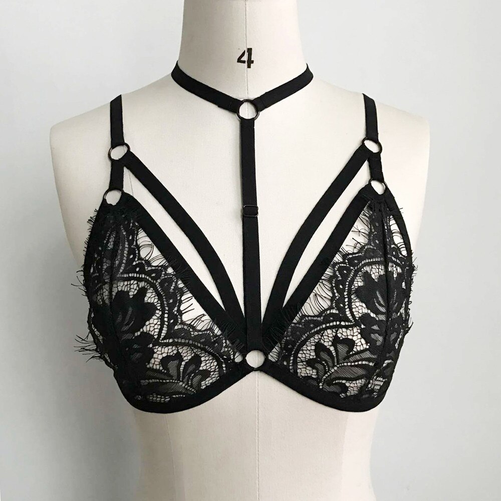 FREE SHIPPING Lace Bralette Bandage Hollow Out Strappy JKP4558 FREE SHIPPING Lace Bralette Bandage Hollow Out Strappy JKP4558