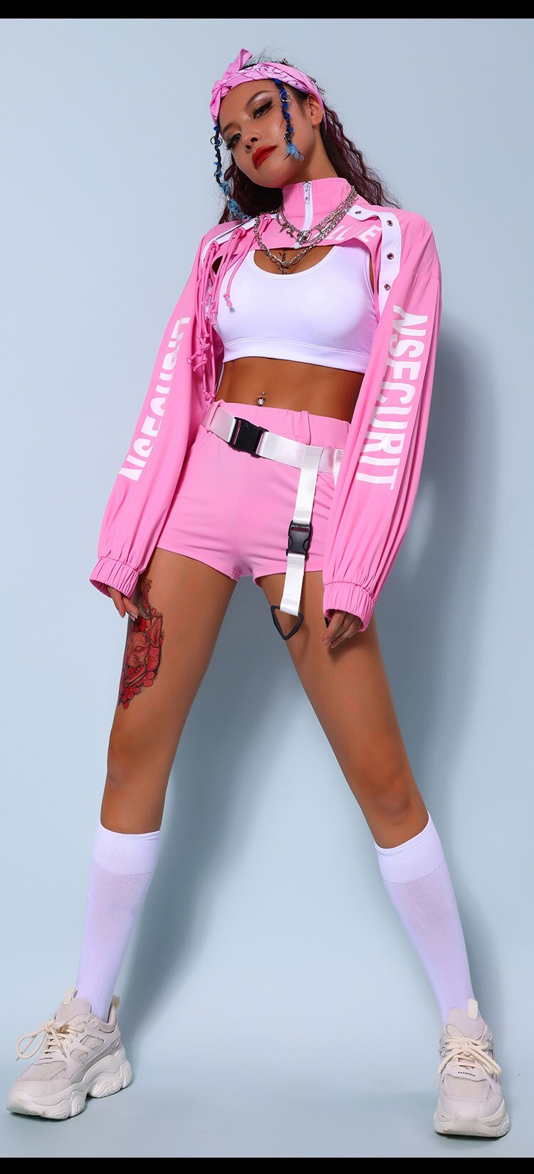 FREE SHIPPING DJ Festival Outfit Dancer Costume JKP4570