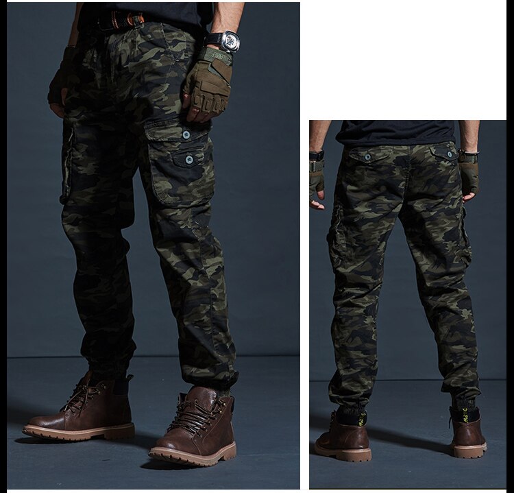High Quality Khaki Casual Pants Men Military Tactical Joggers Camouflage Cargo Pants Multi-Pocket Fashions Black Army Trousers High Quality Khaki Casual Pants Men Military Tactical Joggers Camouflage Cargo Pants Multi-Pocket Fashions Black Army Trousers