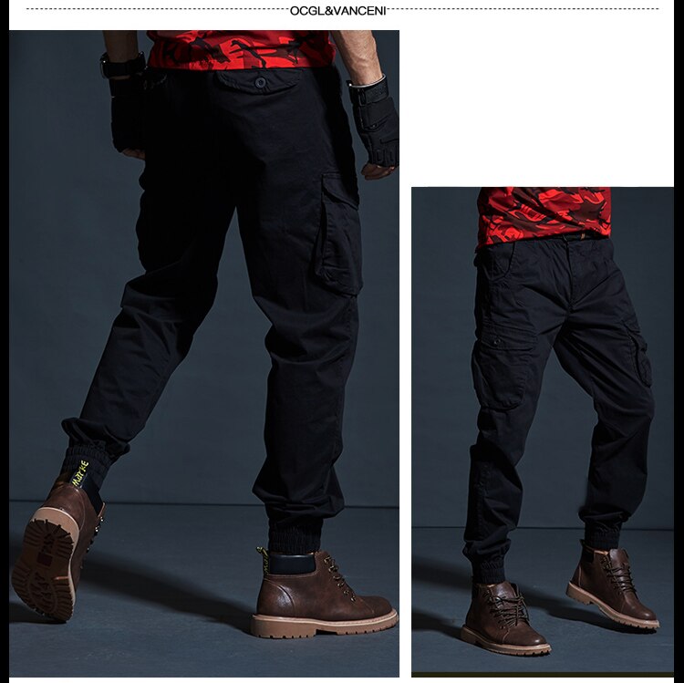 High Quality Khaki Casual Pants Men Military Tactical Joggers Camouflage Cargo Pants Multi-Pocket Fashions Black Army Trousers High Quality Khaki Casual Pants Men Military Tactical Joggers Camouflage Cargo Pants Multi-Pocket Fashions Black Army Trousers