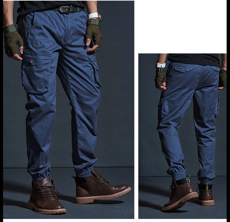 High Quality Khaki Casual Pants Men Military Tactical Joggers Camouflage Cargo Pants Multi-Pocket Fashions Black Army Trousers High Quality Khaki Casual Pants Men Military Tactical Joggers Camouflage Cargo Pants Multi-Pocket Fashions Black Army Trousers