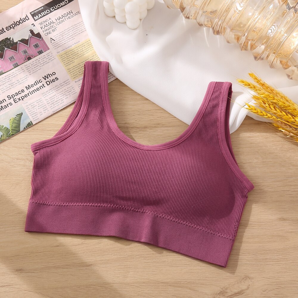 FREE SIPPING Sports Tank Tops Knitted Solid Color JKP4587