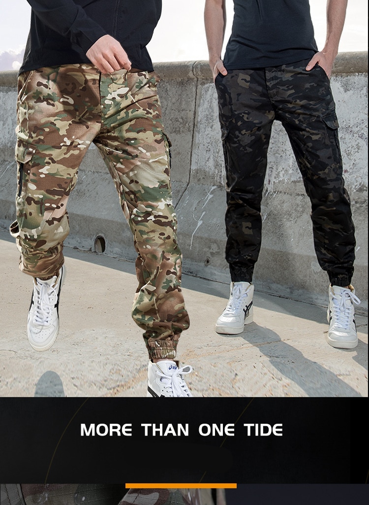Mege Brand Men Fashion Streetwear Casual Camouflage Jogger Pants Tactical Military Trousers Men Cargo Pants for Droppshipping