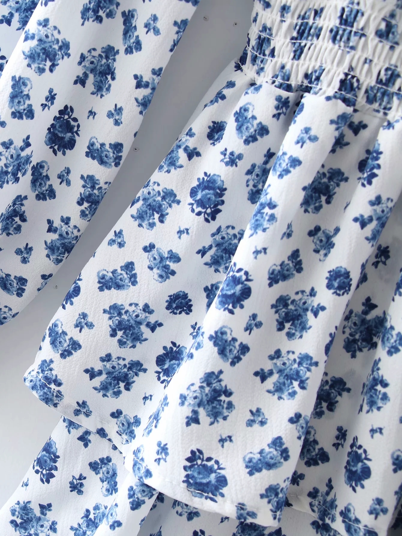 Foridol Floral Print Summer Dress Women Boho Slit Maxi Long Dress Vintage Beach Dress Puff Sleeve A-line Blue Sundress 2021 Foridol Floral Print Summer Dress Women Boho Slit Maxi Long Dress Vintage Beach Dress Puff Sleeve A-line Blue Sundress 2021