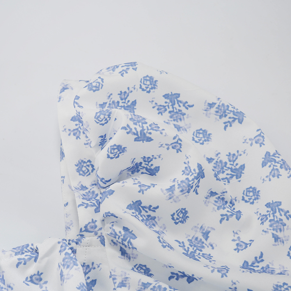 Foridol Floral Print Summer Dress Women Boho Slit Maxi Long Dress Vintage Beach Dress Puff Sleeve A-line Blue Sundress 2021 Foridol Floral Print Summer Dress Women Boho Slit Maxi Long Dress Vintage Beach Dress Puff Sleeve A-line Blue Sundress 2021