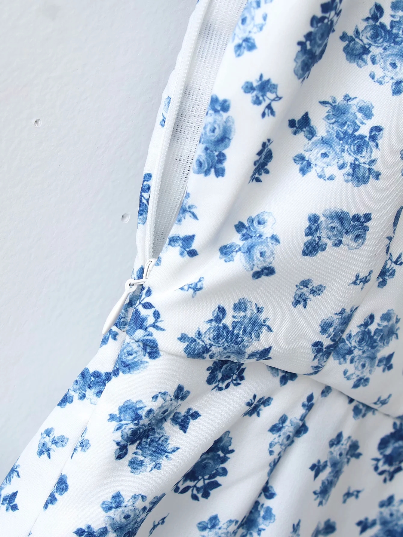 Foridol Floral Print Summer Dress Women Boho Slit Maxi Long Dress Vintage Beach Dress Puff Sleeve A-line Blue Sundress 2021 Foridol Floral Print Summer Dress Women Boho Slit Maxi Long Dress Vintage Beach Dress Puff Sleeve A-line Blue Sundress 2021