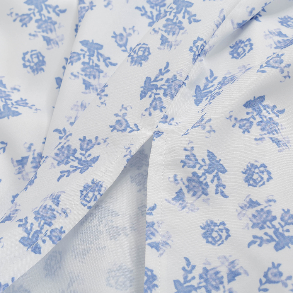 Foridol Floral Print Summer Dress Women Boho Slit Maxi Long Dress Vintage Beach Dress Puff Sleeve A-line Blue Sundress 2021 Foridol Floral Print Summer Dress Women Boho Slit Maxi Long Dress Vintage Beach Dress Puff Sleeve A-line Blue Sundress 2021