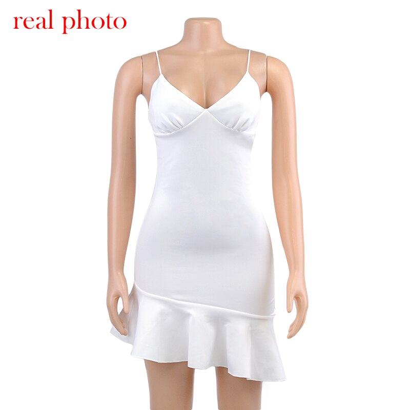 FREE SHIPPING Elegant Ruffles Mini Dress Spaghetti Straps JKP4611