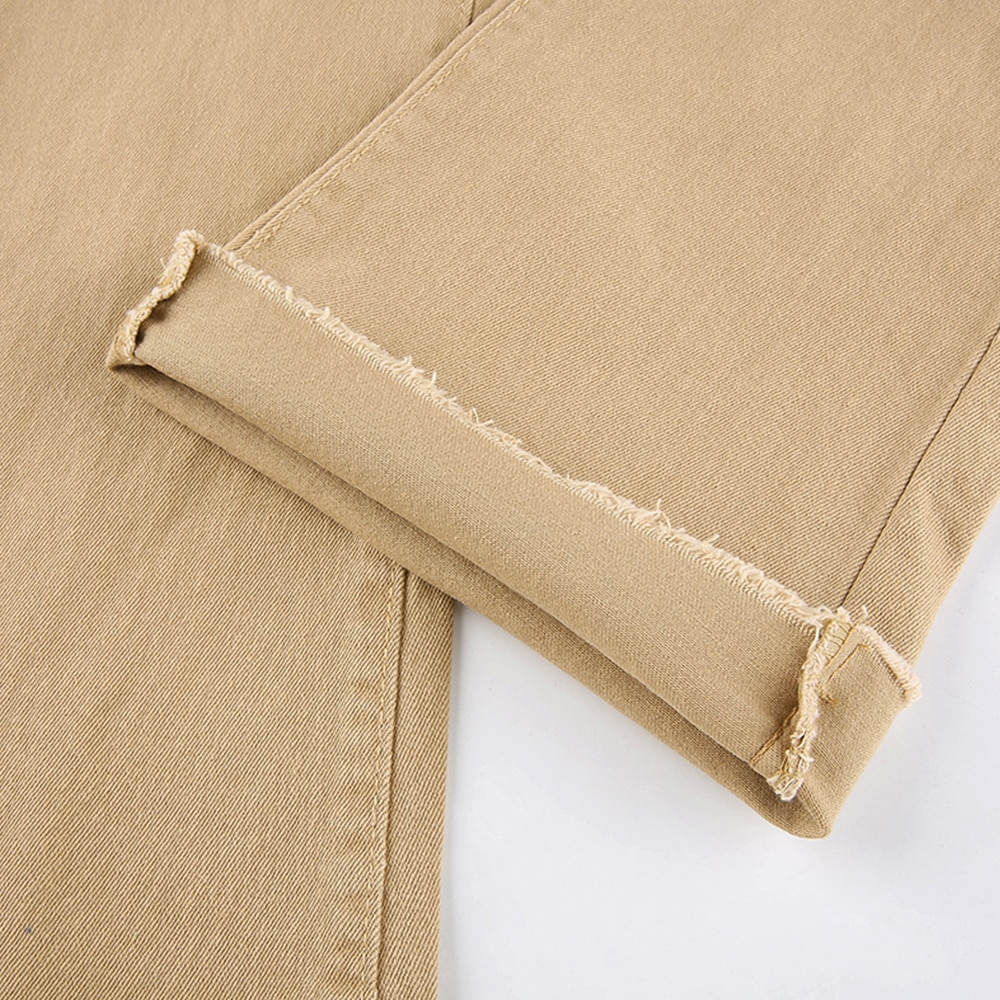 Women's jeans woman high waist Flared Jeans Khaki Black Brown Pants Women's pants for women clothing trouser Jean women trousers