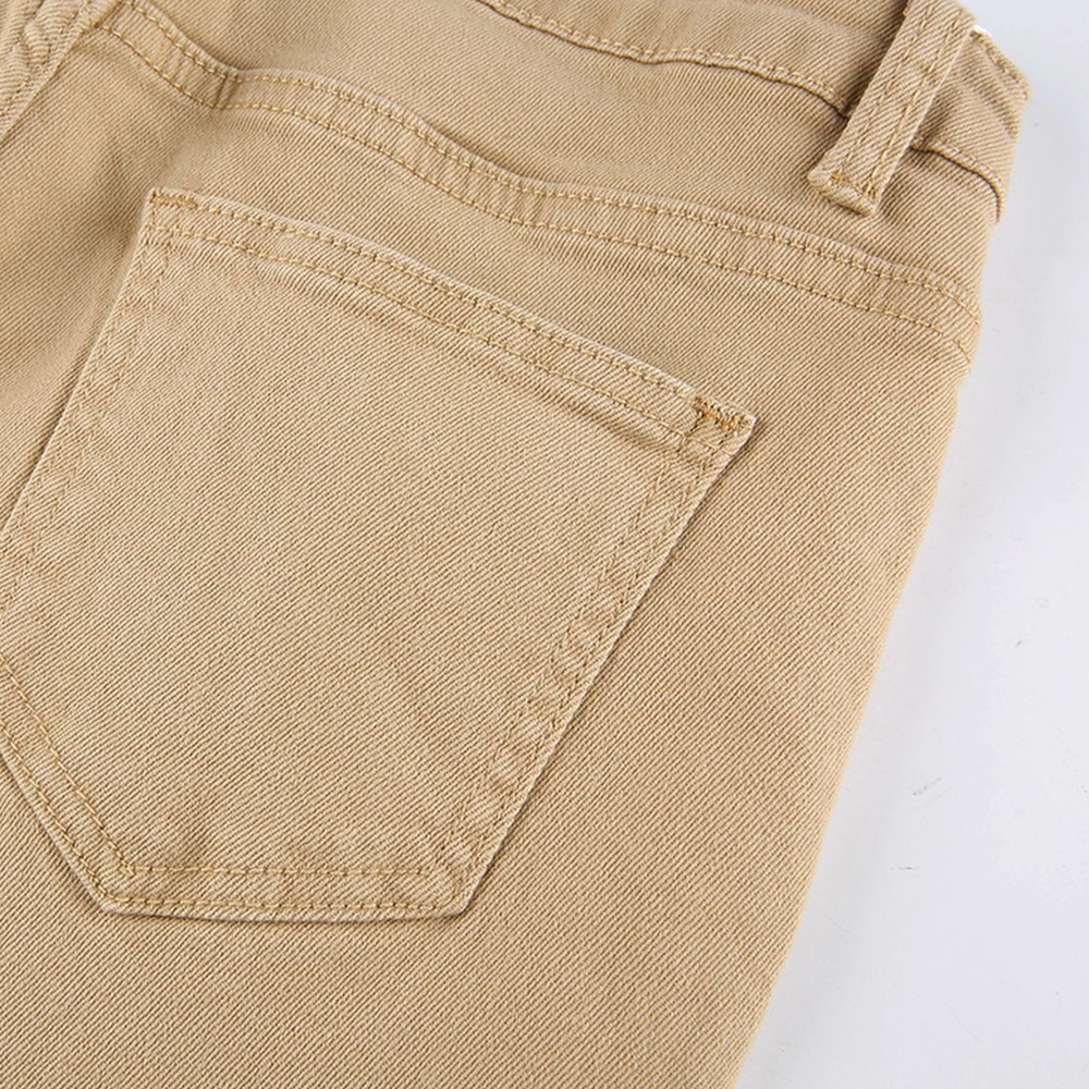 Women's jeans woman high waist Flared Jeans Khaki Black Brown Pants Women's pants for women clothing trouser Jean women trousers